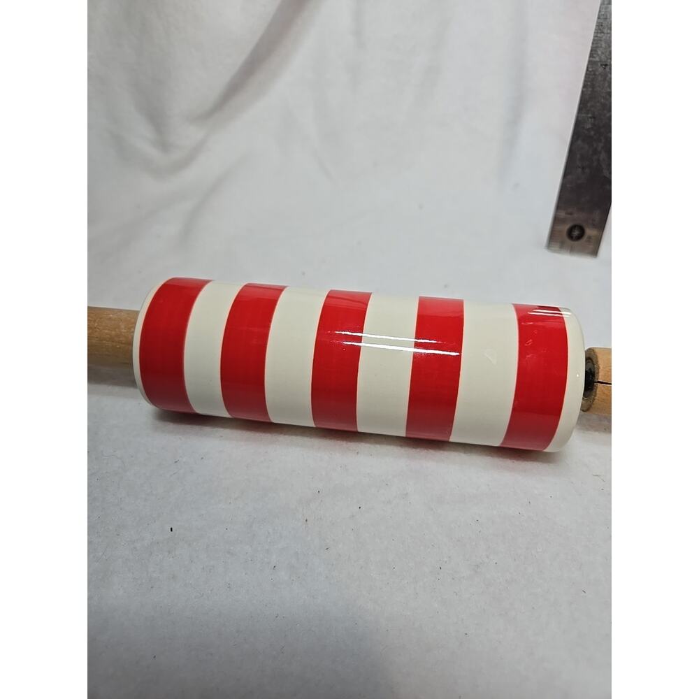 Christmas Red Striped handled Rolling Pin Wondershop - Picture 2 of 5